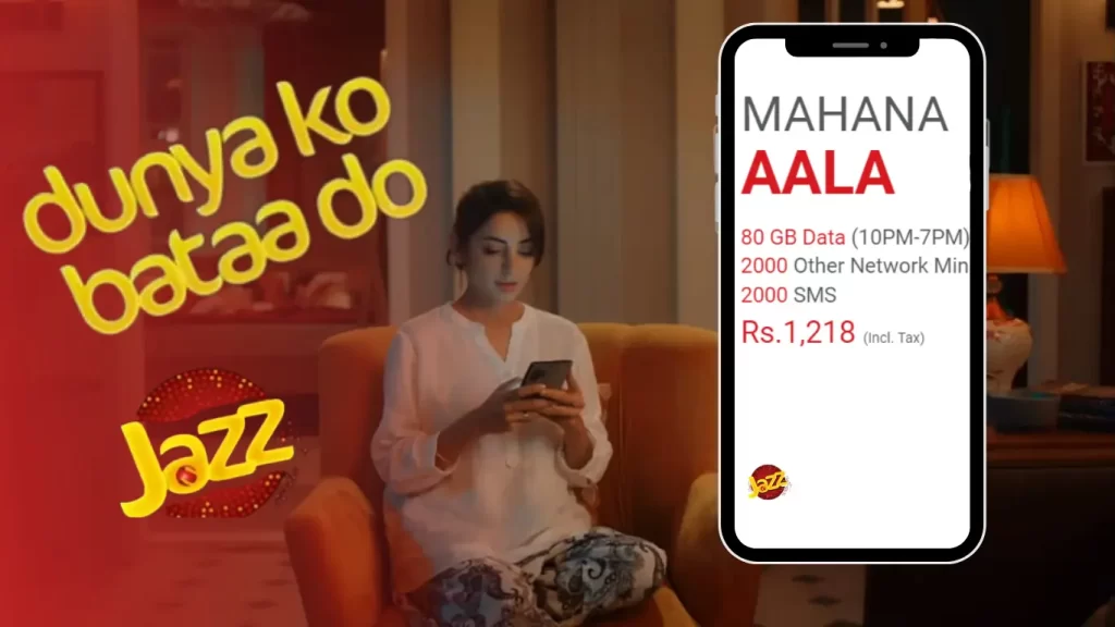 Jazz Mahana Aala 80GB Offer (10pm-7pm)